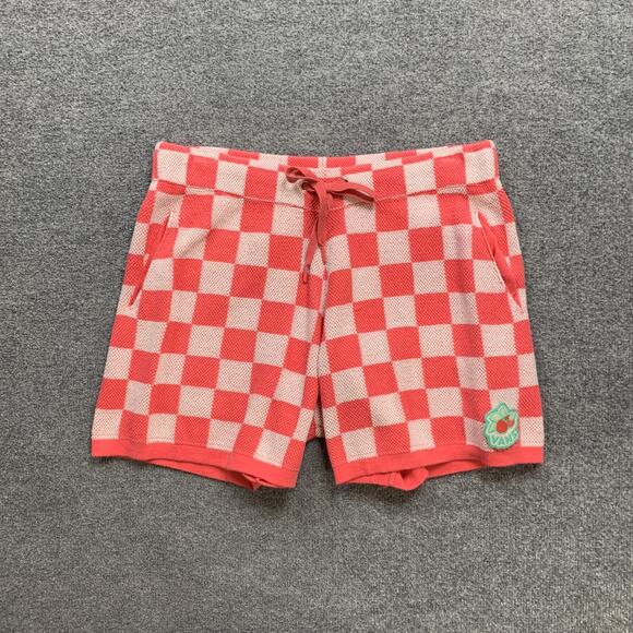 Vans Shorts Womens XL Extra Large Punch White High Rise Elastic Waist Checkered - Picture 2 of 12